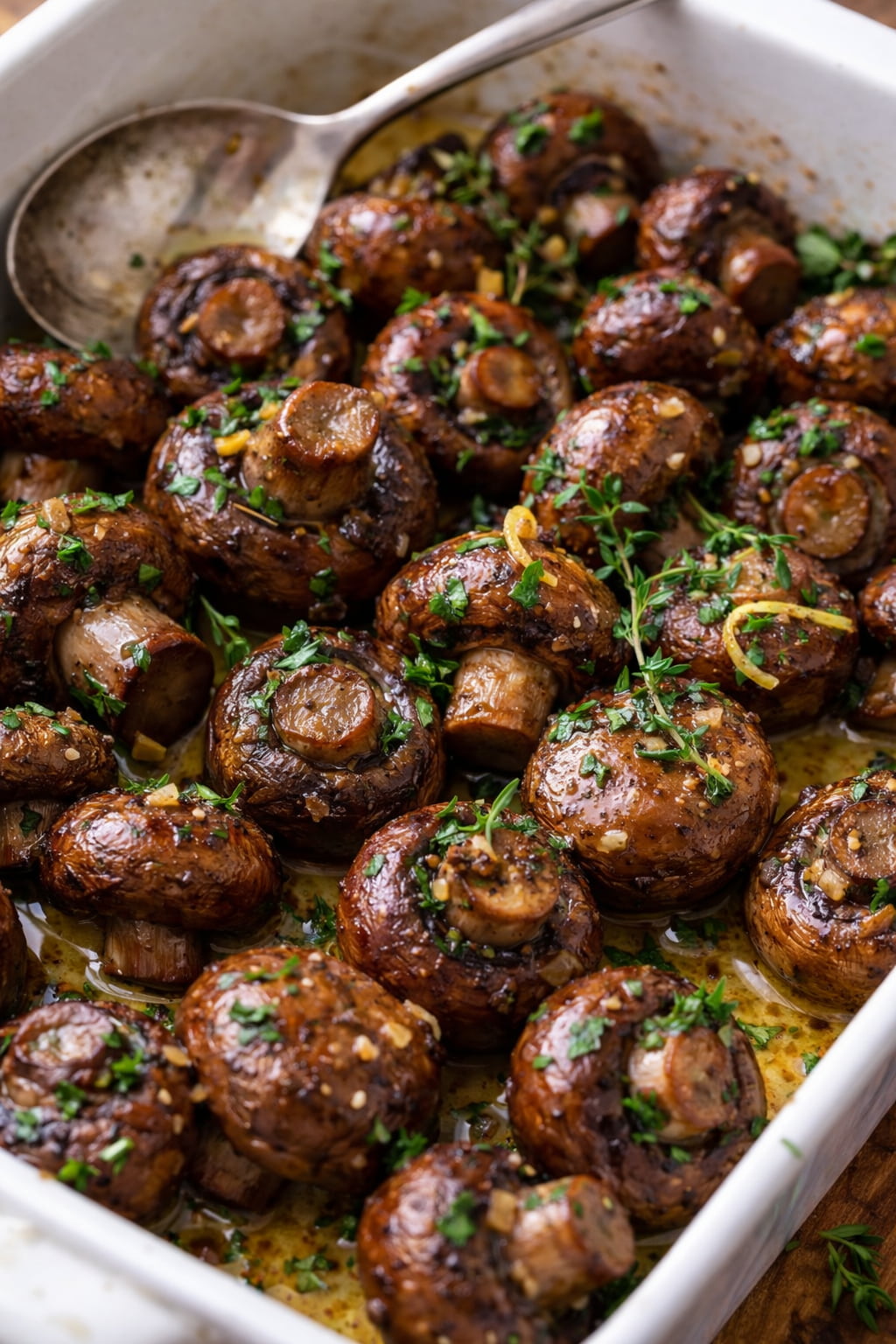 Roasted Mushrooms Garlic Parmesan