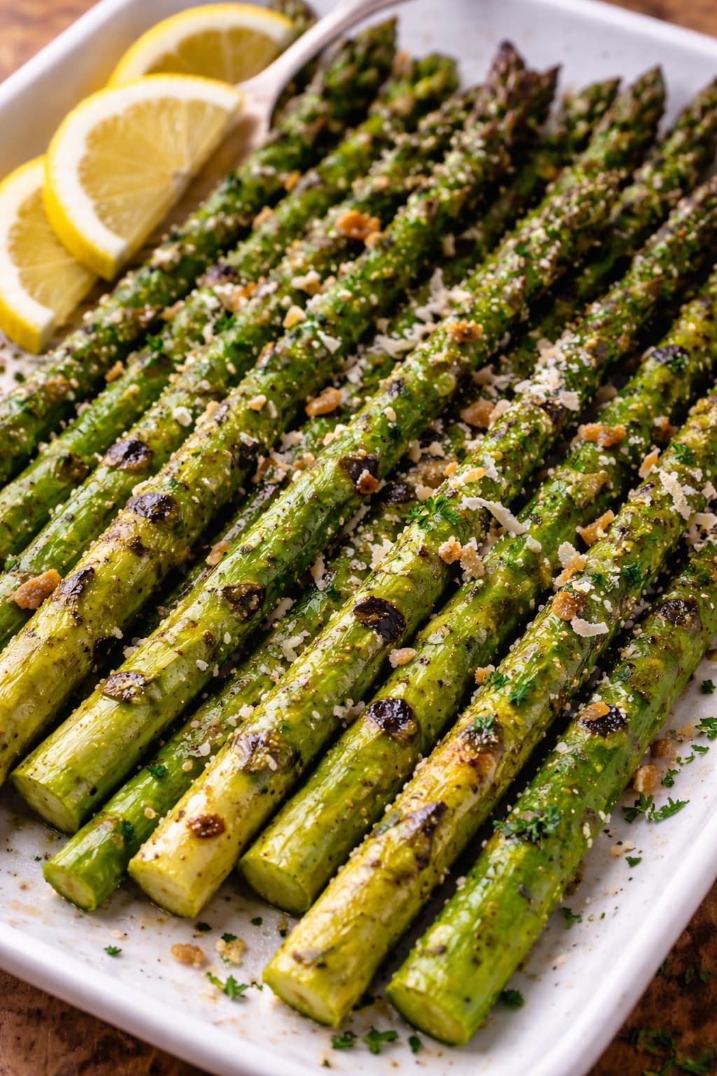 Grilled Asparagus with Parmesan & Lemon